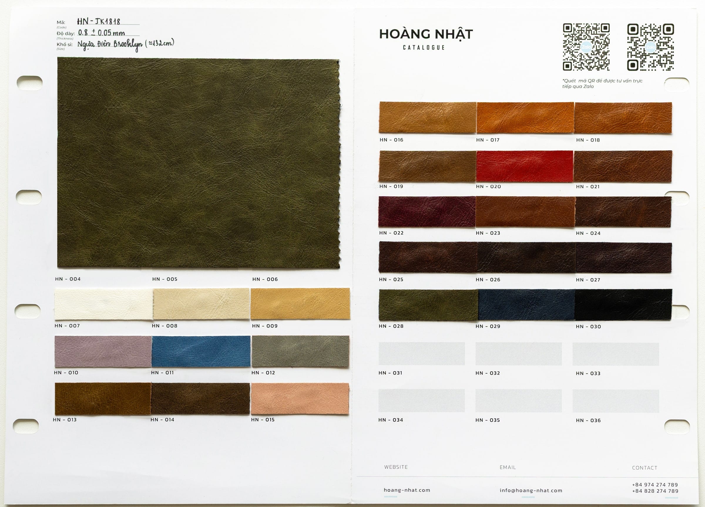 Colour chart 1